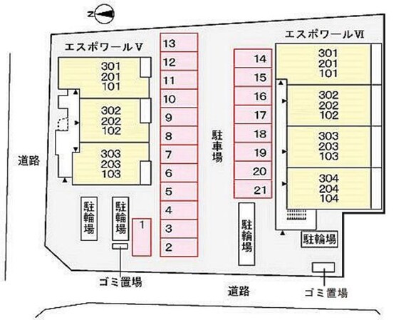 エスポワールⅤの物件外観写真